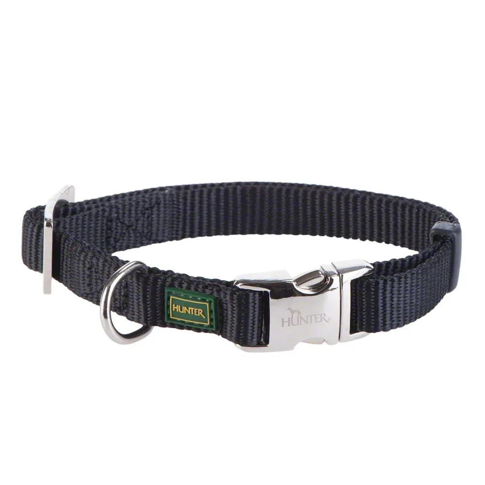 HUNTER Halsband Vario-Basic Alu-Strong, schwarz - Gr. XL: 45 - 65 cm Halsumfang