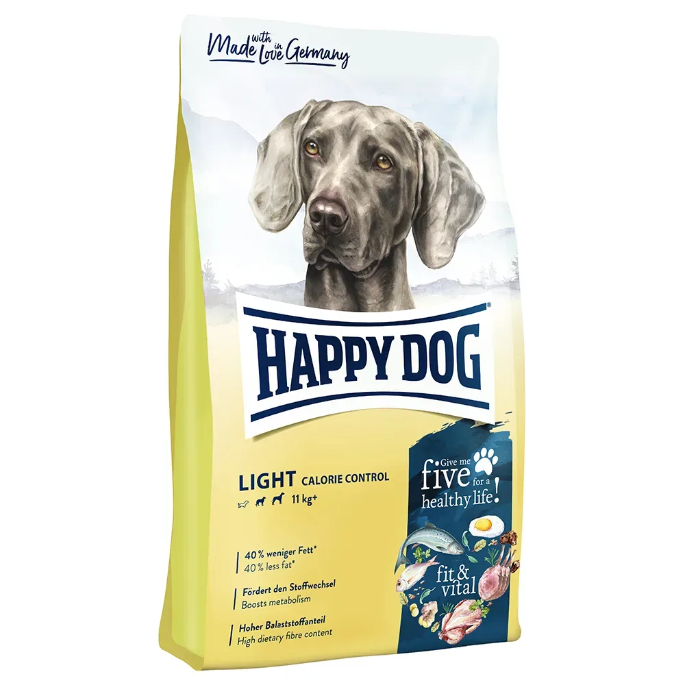 HAPPY DOG fit & vital Trockenfutter Hund Adult, Light Calorie Control 12 kg