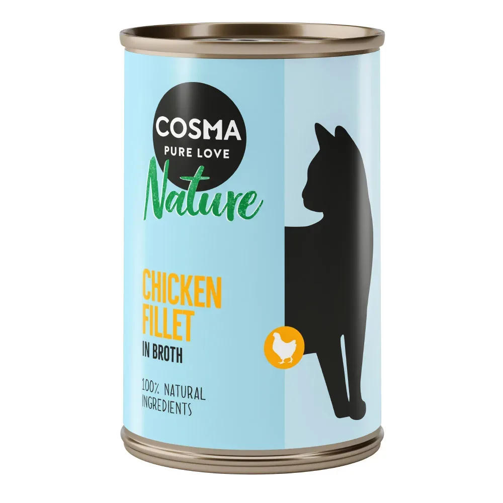 Sparpaket Cosma Nature 12 x 140 g - Hühnchenfilet