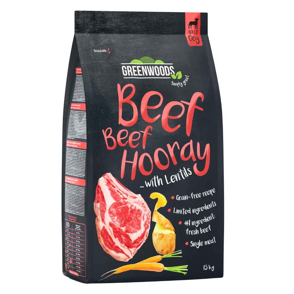 Greenwoods Rind mit Linsen, Kartoffeln und Karotten - 1,5 kg