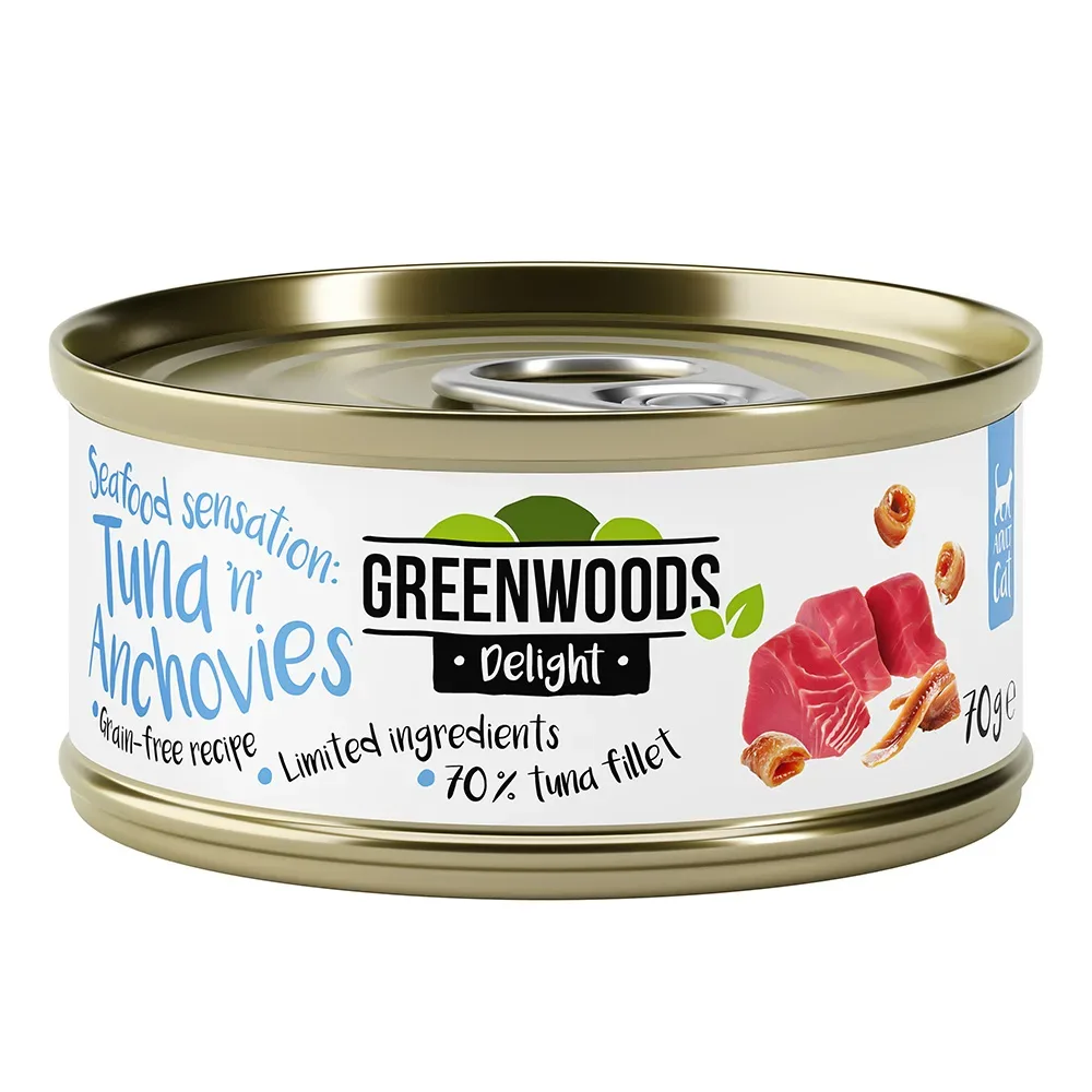 Greenwoods Delight Thunfischfilet mit Sardellen - 6 x 70 g