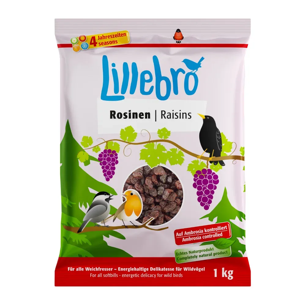 Lillebro Futterrosinen 1 kg - 3 x 1 kg