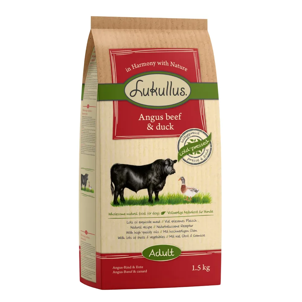 Lukullus Kaltgepresst Angus-Rind & Ente - 1,5 kg