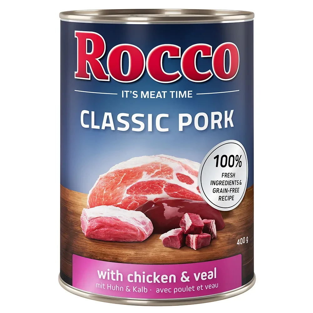 Sparpaket Rocco Classic Pork 12 x 400 g - Huhn & Kalb