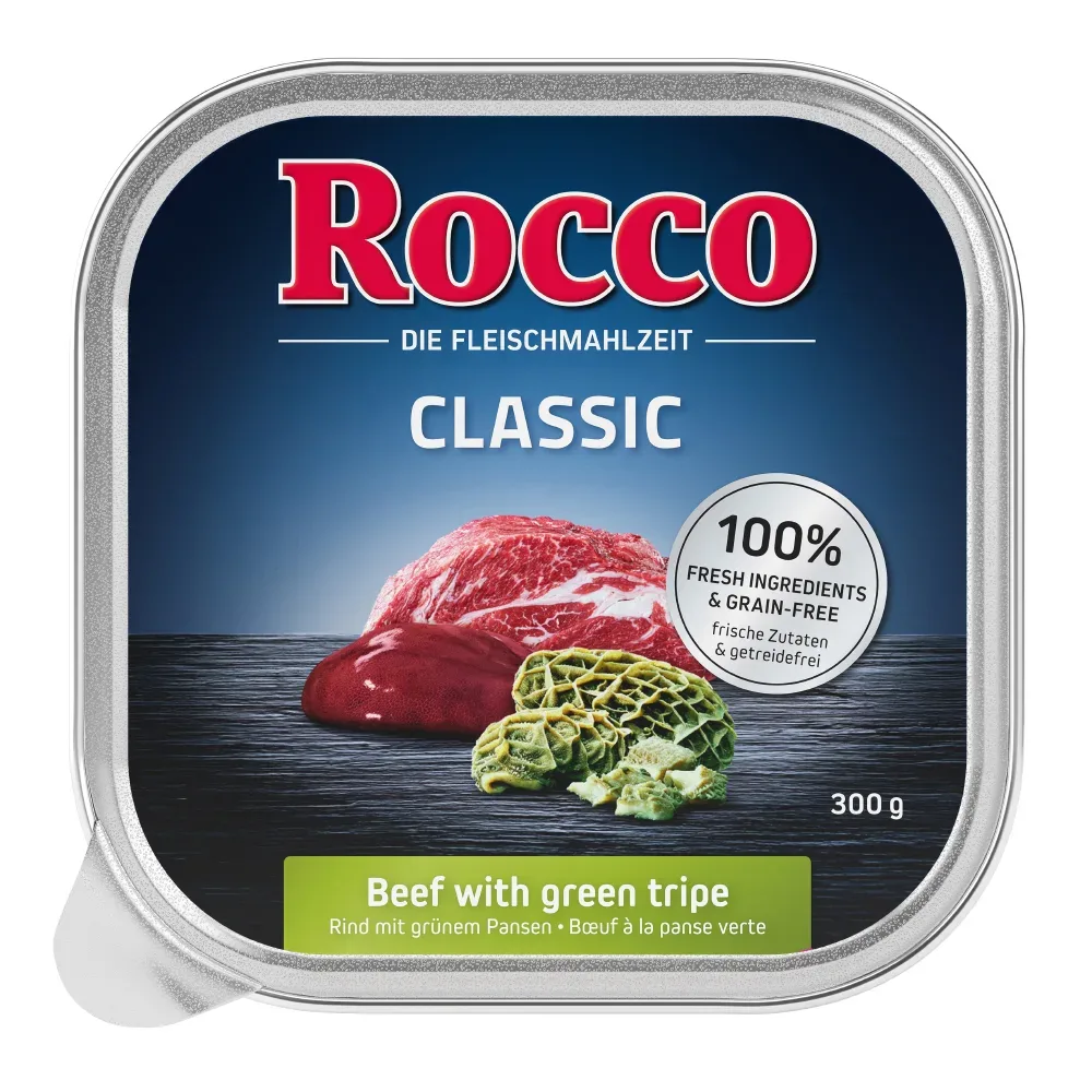 Rocco Probiermix 9 x 300 g - Classic 1: Rind pur, Rind/Pansen, Rind/Geflügelherzen
