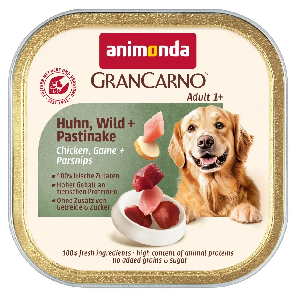animonda GranCarno Adult Country 22 x 150 g - Huhn, Wild & Pastinake