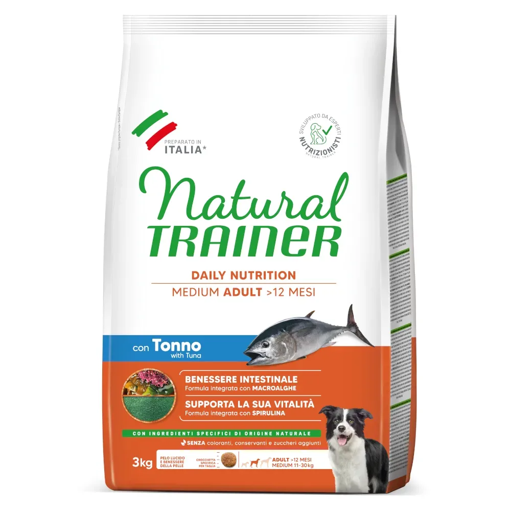 Natural Trainer Adult Medium mit Thunfisch - Sparpaket: 2 x 12 kg