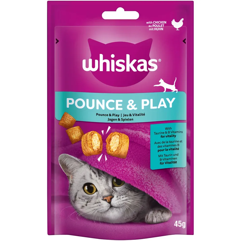 Whiskas Snack Pounce & Play mit Poulet 45 g