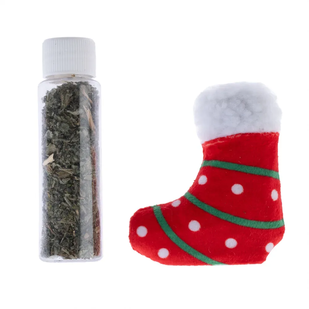 TIAKI Weihnachtssocken mit Katzenminze - 1 Stück