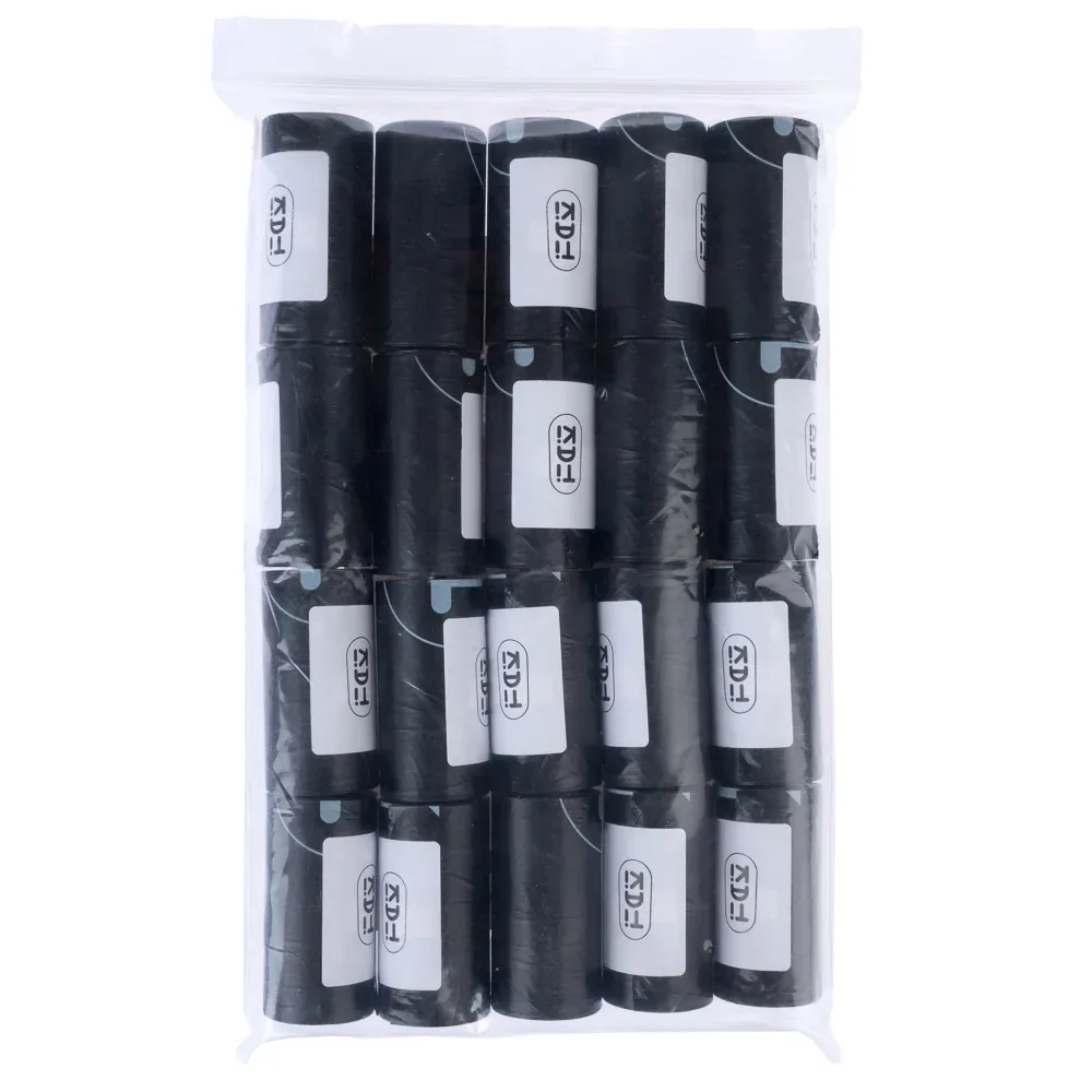 TIAKI Schwarze Hundekotbeutel - 20 Rollen á 15 Beutel (300 Beutel)