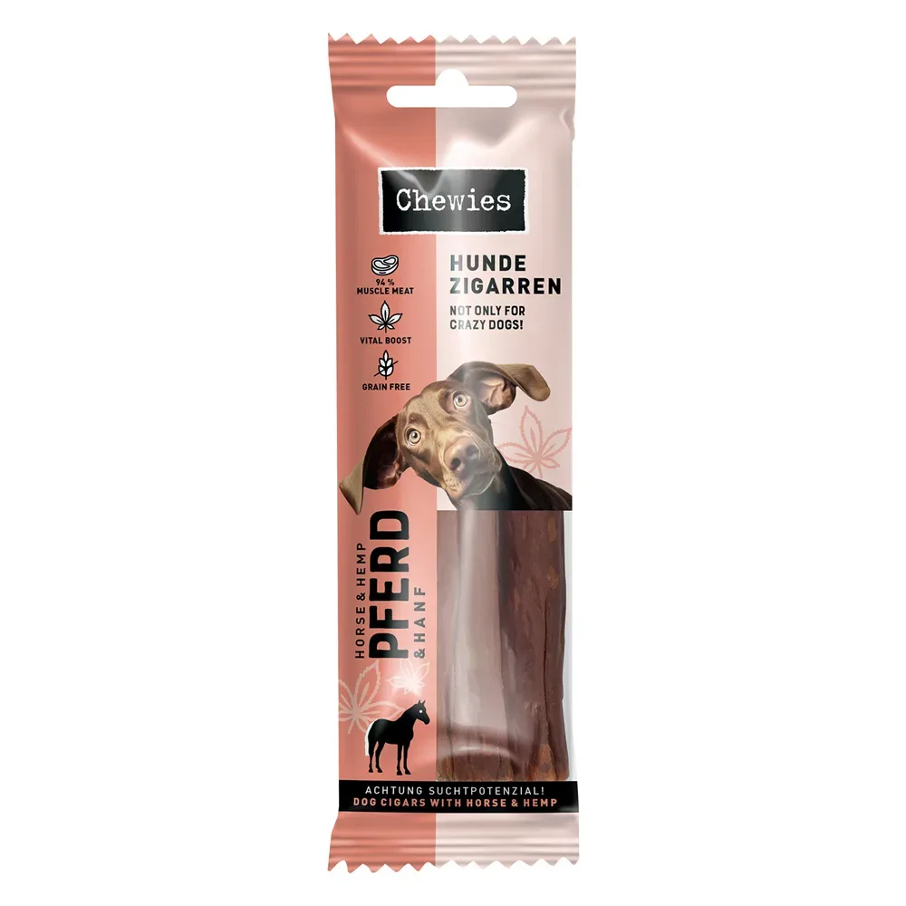 Chewies Hundezigarren - Pferd & Hanf 75 g