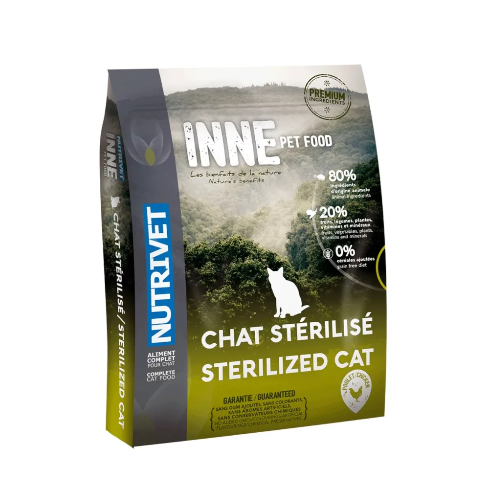 6 kg + 1,5 kg gratis! Nutrivet Inne Sterilised 7,5 kg - Huhn