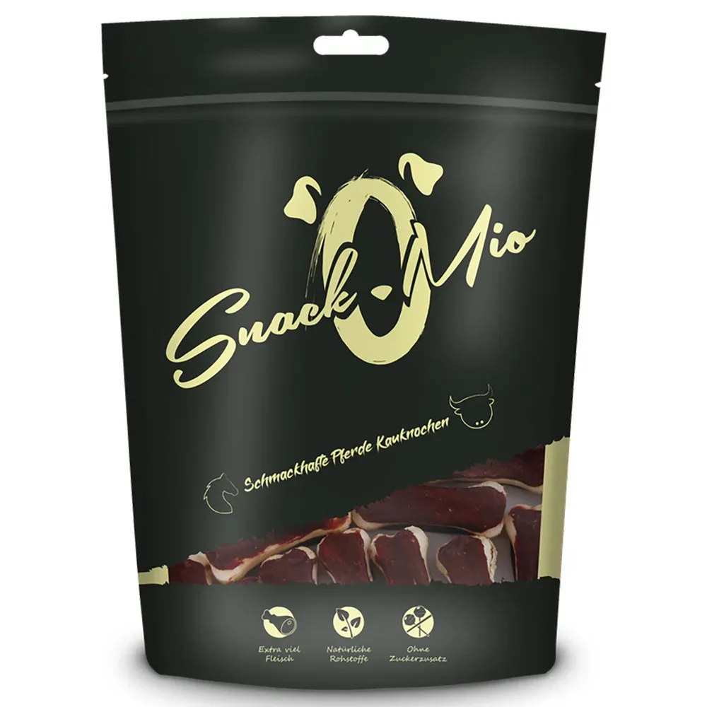 SnackOMio Schmackhafte Kauknochen - Sparpaket: 4 x ca. 120 g