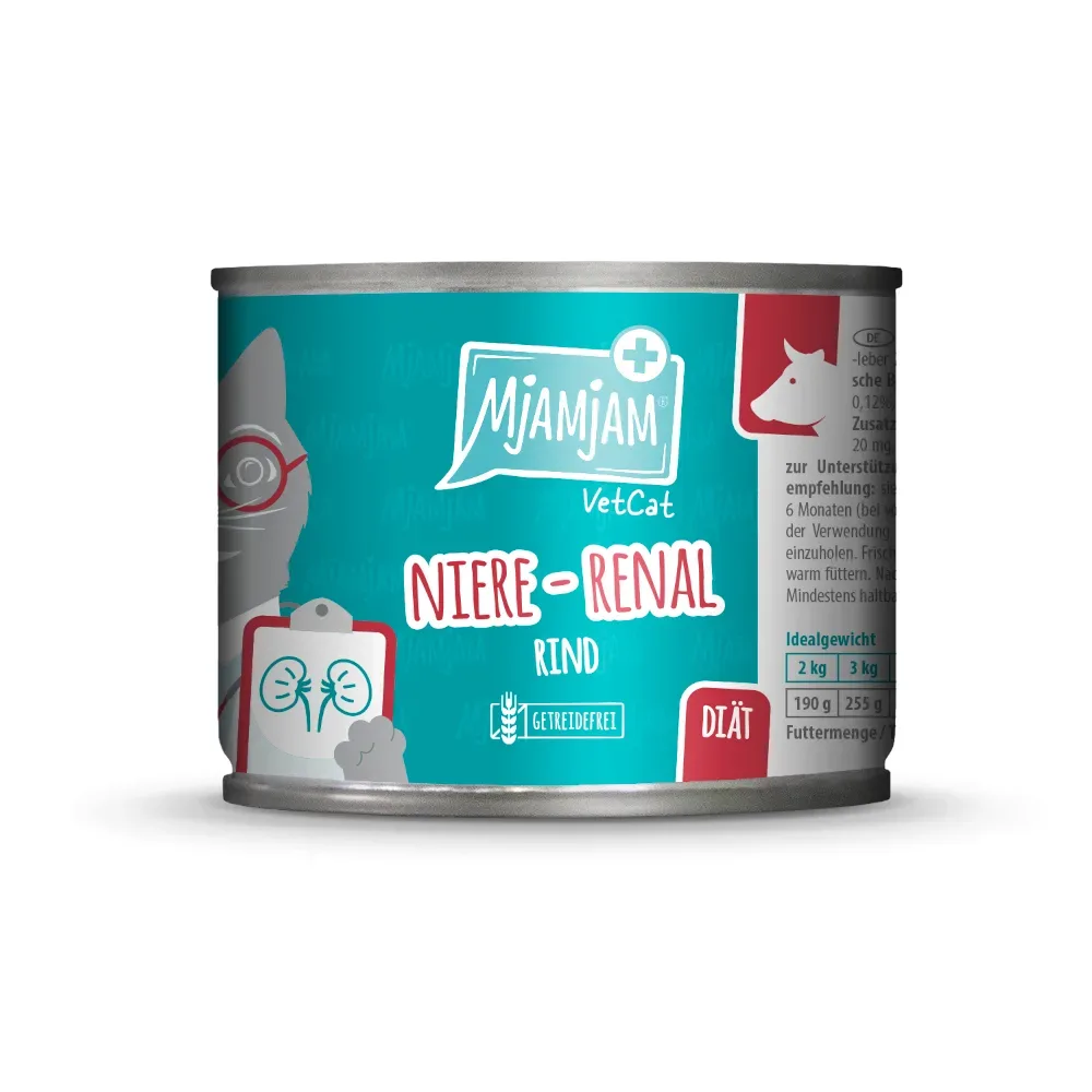 MjAMjAM VetCat Niere - Renal 6 x 200 g - Pute
