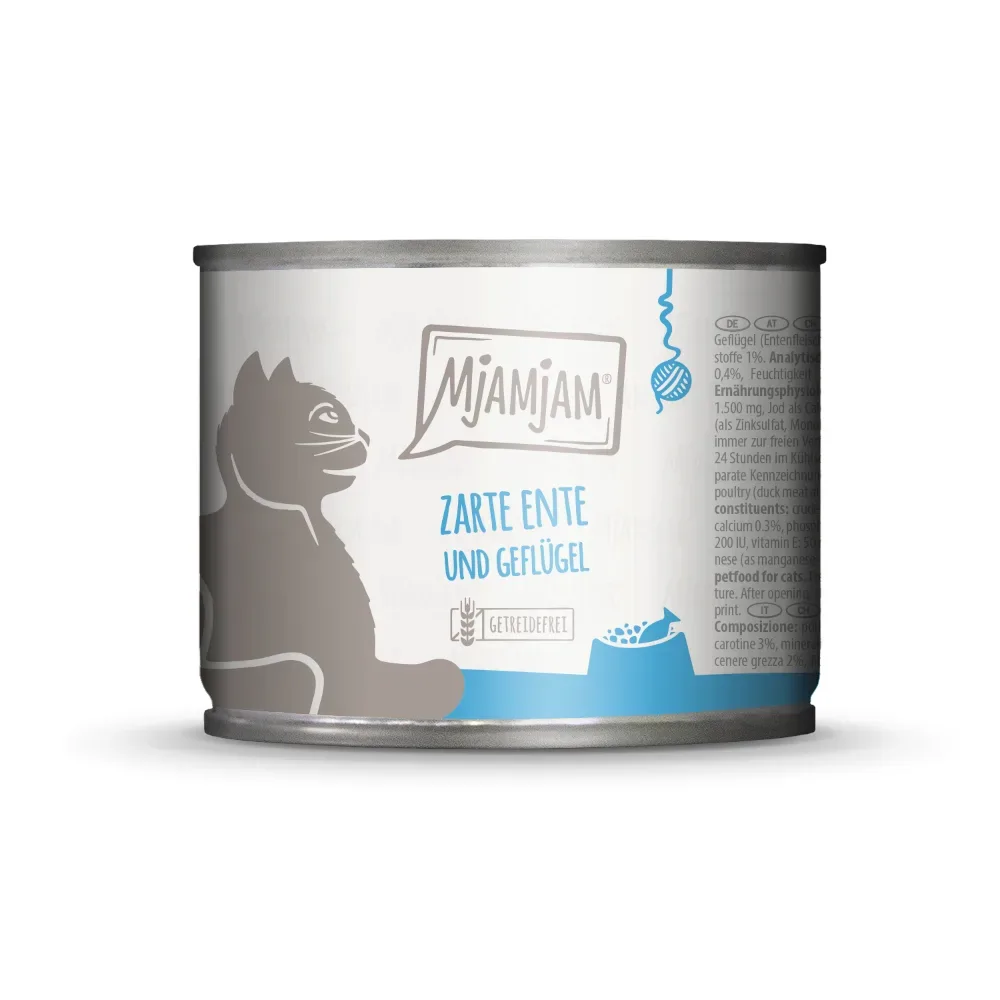 MjAMjAM 6 x 200 g - zarte Ente & Geflügel
