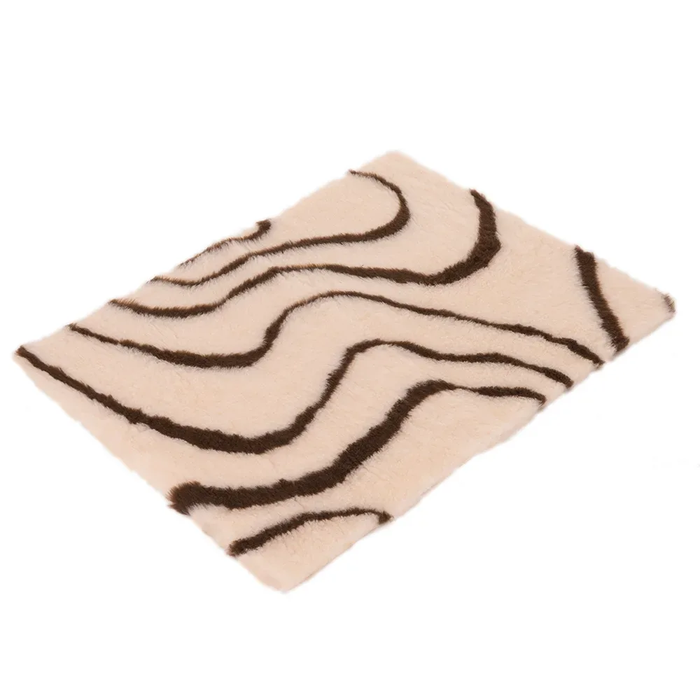 Vetbed®  Isobed SL Katzendecke Wave, creme/braun - L 75 x B 50 cm