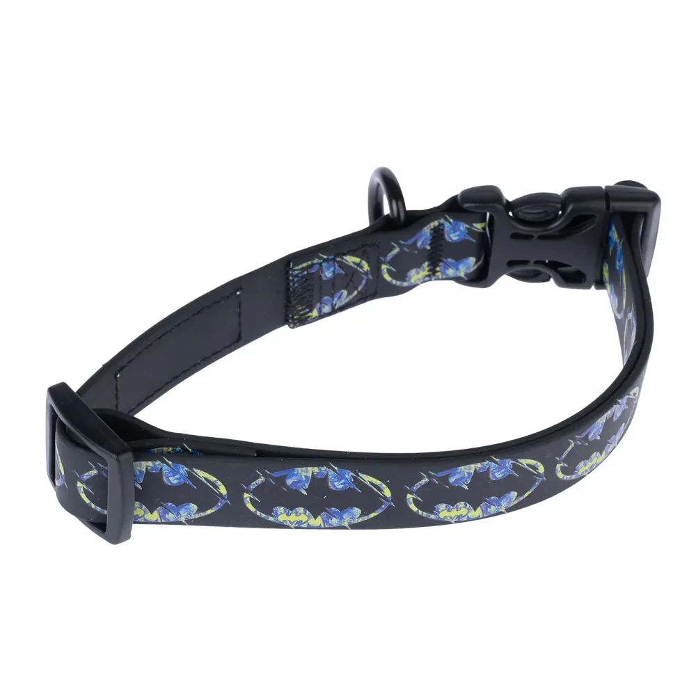 Halsband DC Batman, schwarz - Grösse L: 35 - 56 cm Halsumfang, 20 mm breit