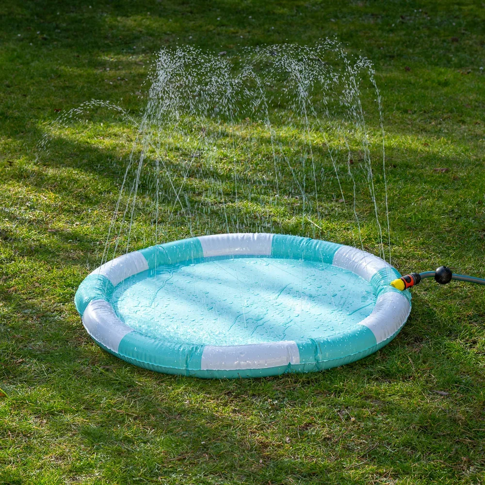 Nomad Tales Bloom Gestreifte Wasserspielmatte - Ø 100 cm