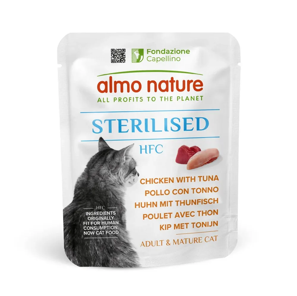 Sparpaket Almo Nature HFC Sterilised 24 x 50 g - Hühnerfilet