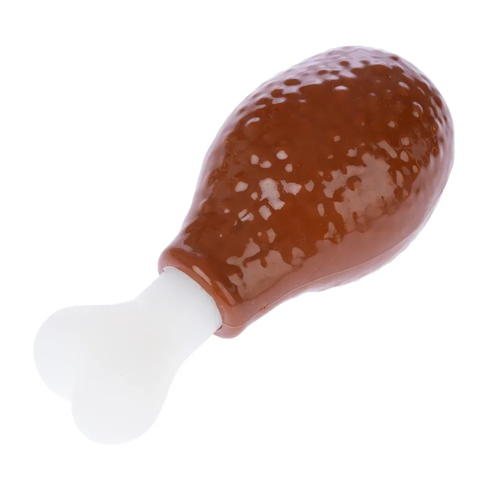 TIAKI Hundespielzeug Hühnerschenkel - H 15 x B 6,5 x L 5,5 cm