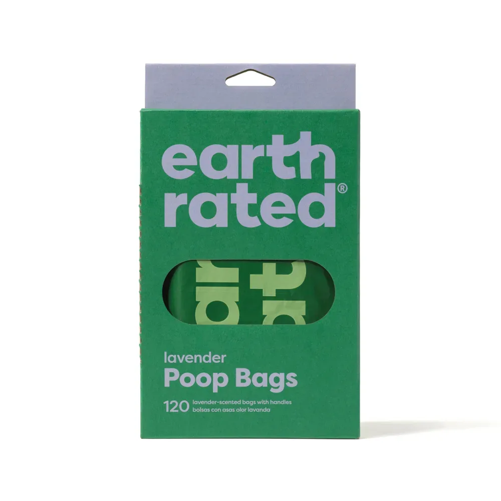 Earth Rated 120 Kotbeutel mit Griff - Lavendel