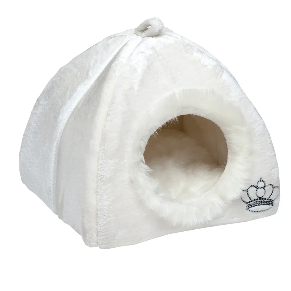 Kuschelhöhle Royal Pet White - L 45 x B 45 x H 50 cm
