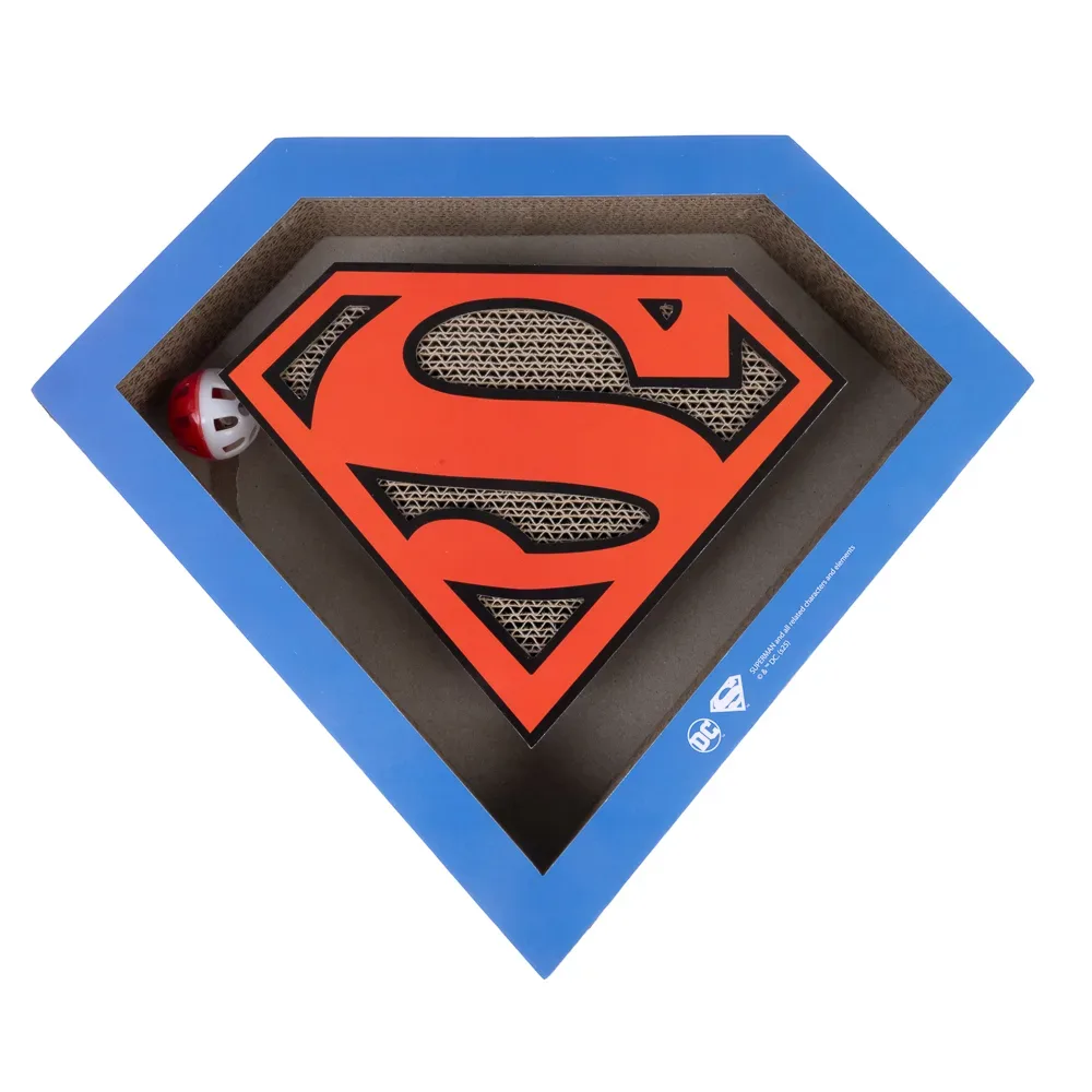 DC Superman Kratzbrett mit Kugelbahn - L 40 x B 33,2 x H 5 cm