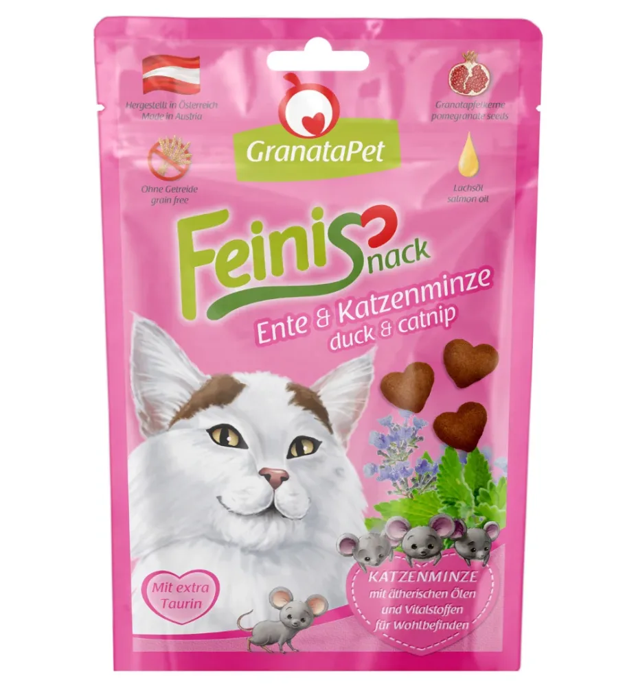 GranataPet Feinis - Ente & Katzenminze (3 x 50 g)