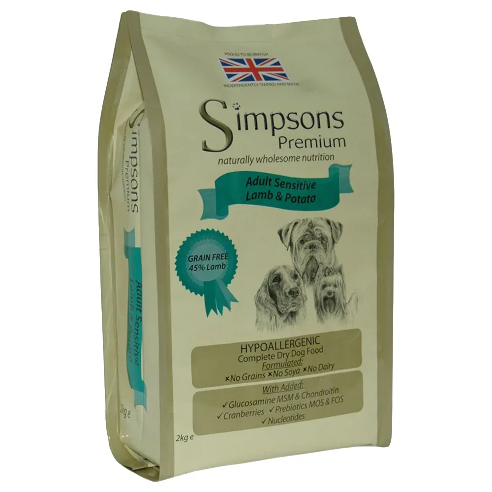 Simpsons Premium Adult Sensitive Lamm & Kartoffel - 12 kg