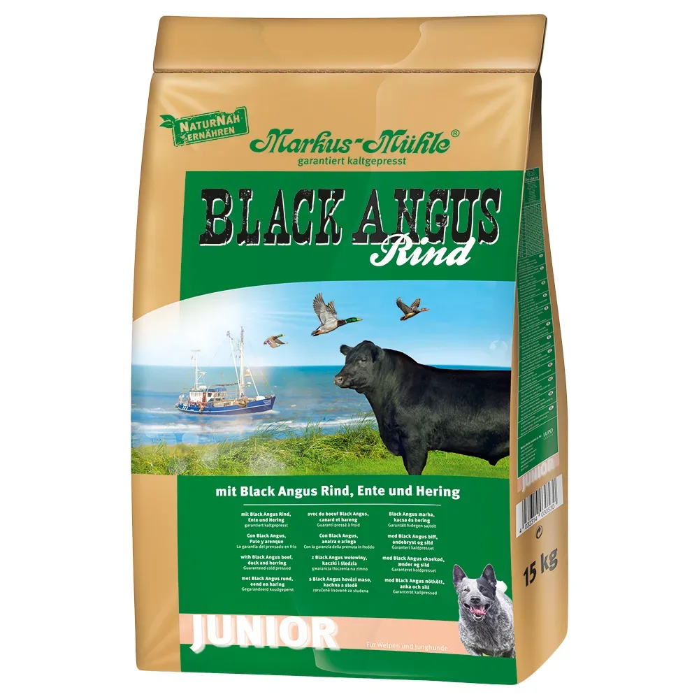 Sparpaket: 2 x Grossgebinde Markus Mühle Trockenfutter - Black Angus Junior (2 x 15 kg)