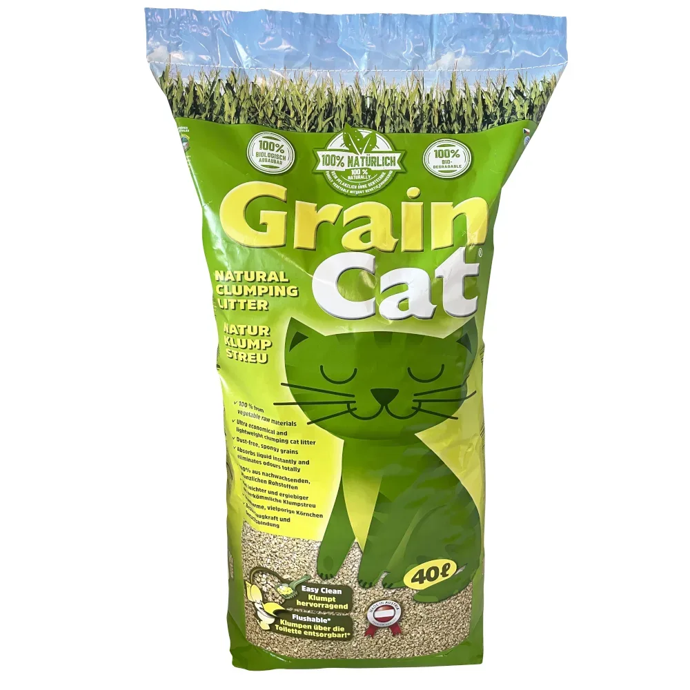GrainCat Katzenstreu - 24 l (7 kg)
