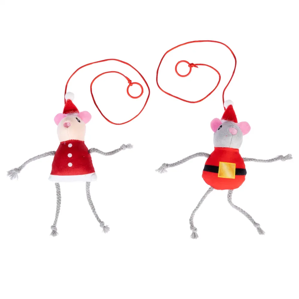 TIAKI Türhänger-Set Weihnachtliches Mäusepaar - 2er-Set