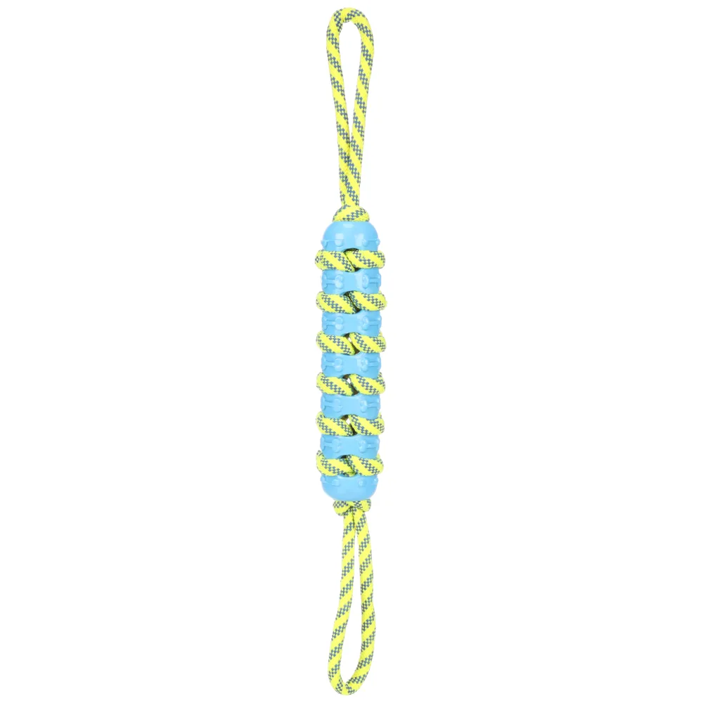 Flamingo Hundespielzeug Tofla Zerrseil und Stick - Ø 5 x L 55 cm