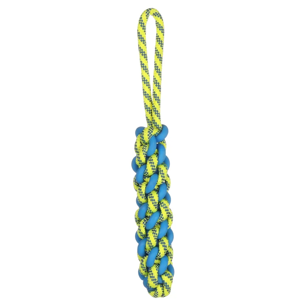 Flamingo Hundespielzeug Tofla Zerrseil mit Schlaufe - Grösse S: L 38 x B 5 x H 5 cm