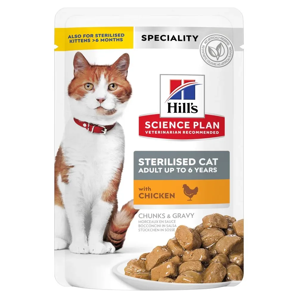 Hill's Science Plan Adult Sterilised - 12 x 85 g Huhn