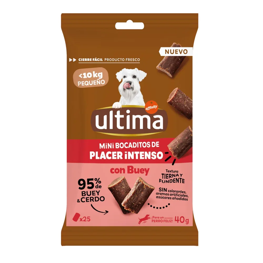 Ultima Dog Mini Snack - Rind (40 g)