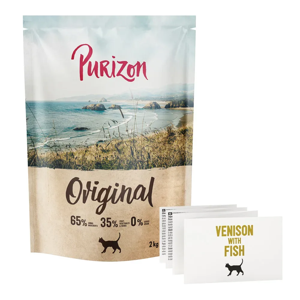 Purizon Original Hirsch mit Fisch - getreidefrei - 2 kg NEU