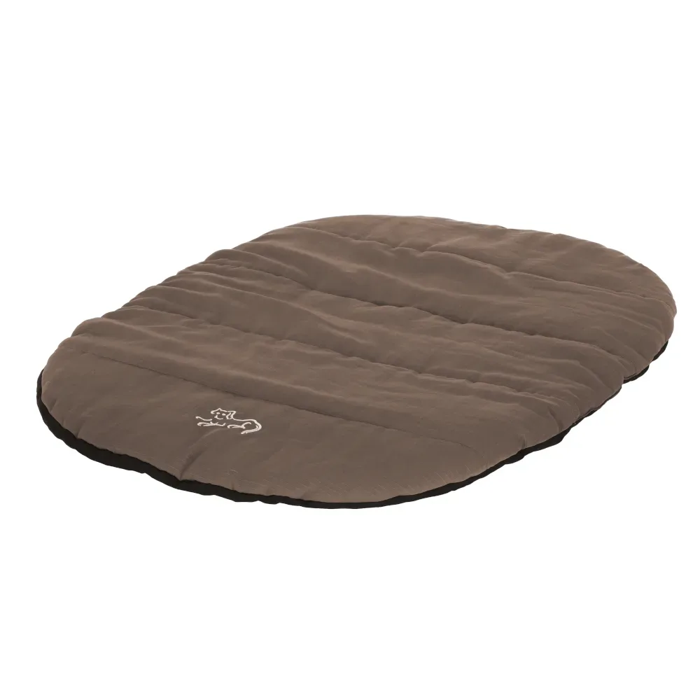 Kerbl Pet Traveller Reisekissen mit Hülle, taupe - L 85 x B 65 x H 3 cm