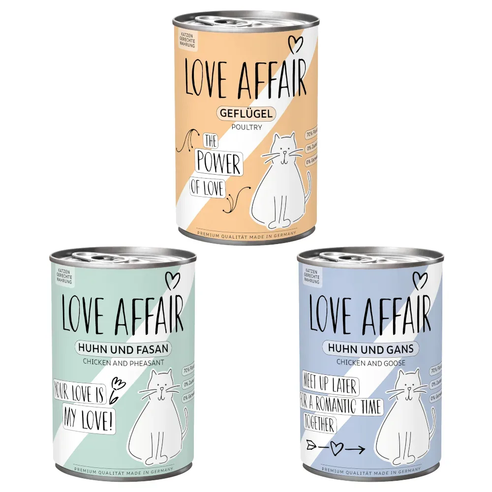 Sparpaket: Hardys LOVE AFFAIR 24 x 400 g - Mixpaket (3 Sorten)