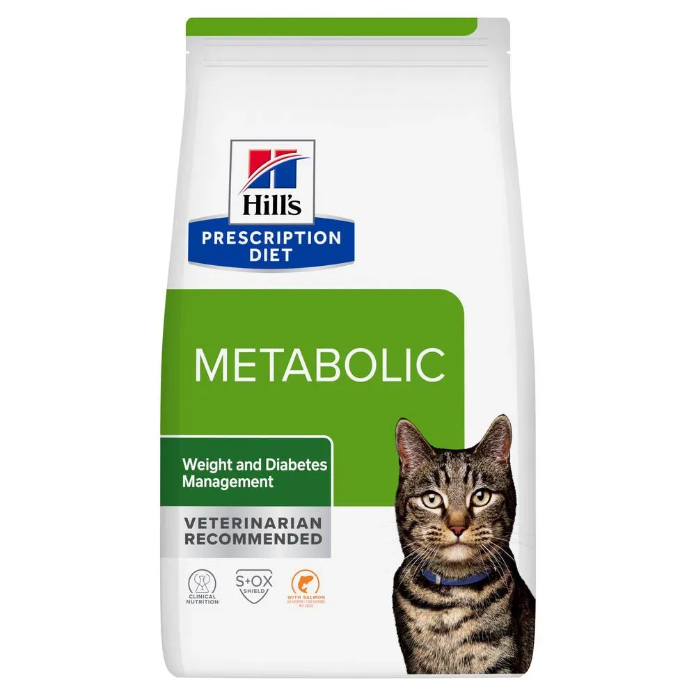 Hill's Prescription Diet Metabolic Gewichts- & Diabetesmanagement mit Lachs - Sparpaket: 2 x 8 kg