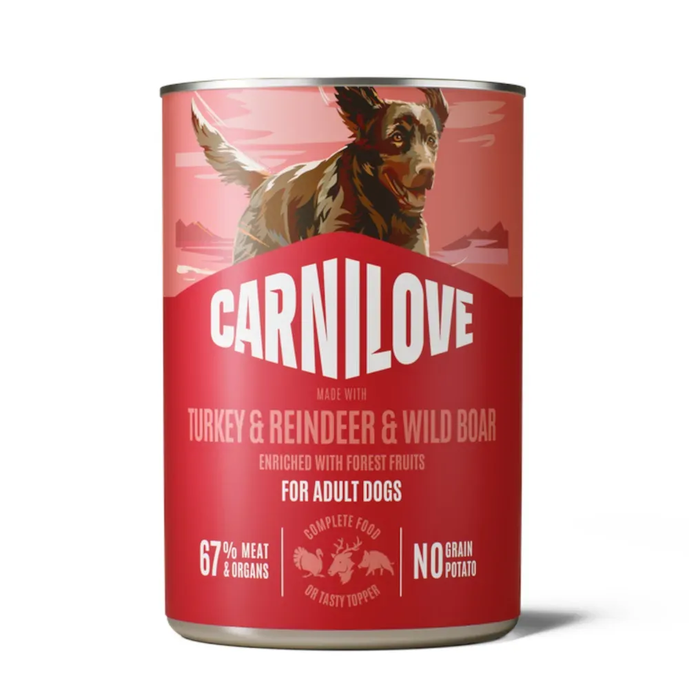 Sparpaket Carnilove Dog in Paté 12 x 400 g - Lamm & Wildschwein