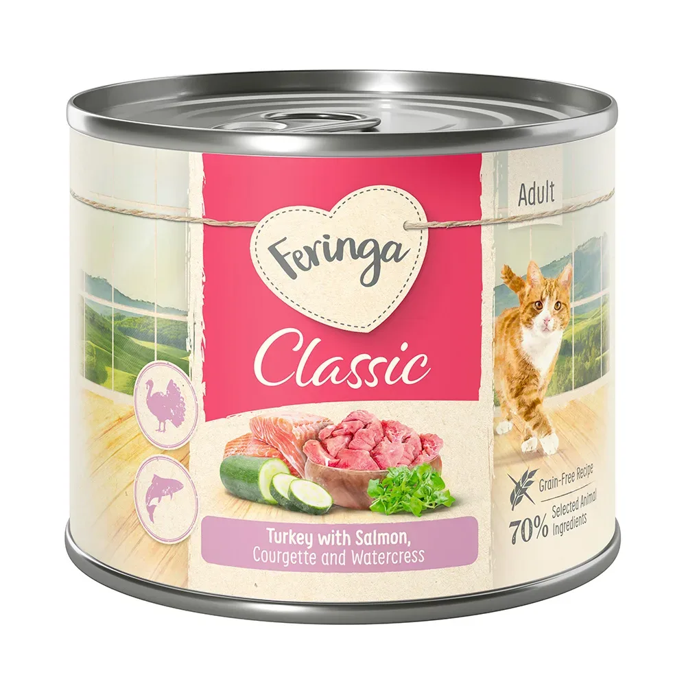 Sparpaket Feringa Classic Meat Menü 18 x 200 g - Lachs & Pute