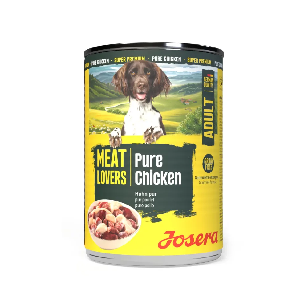 Sparpaket Josera Meatlovers Pure 12 x 400 g - Rind (neues Design)
