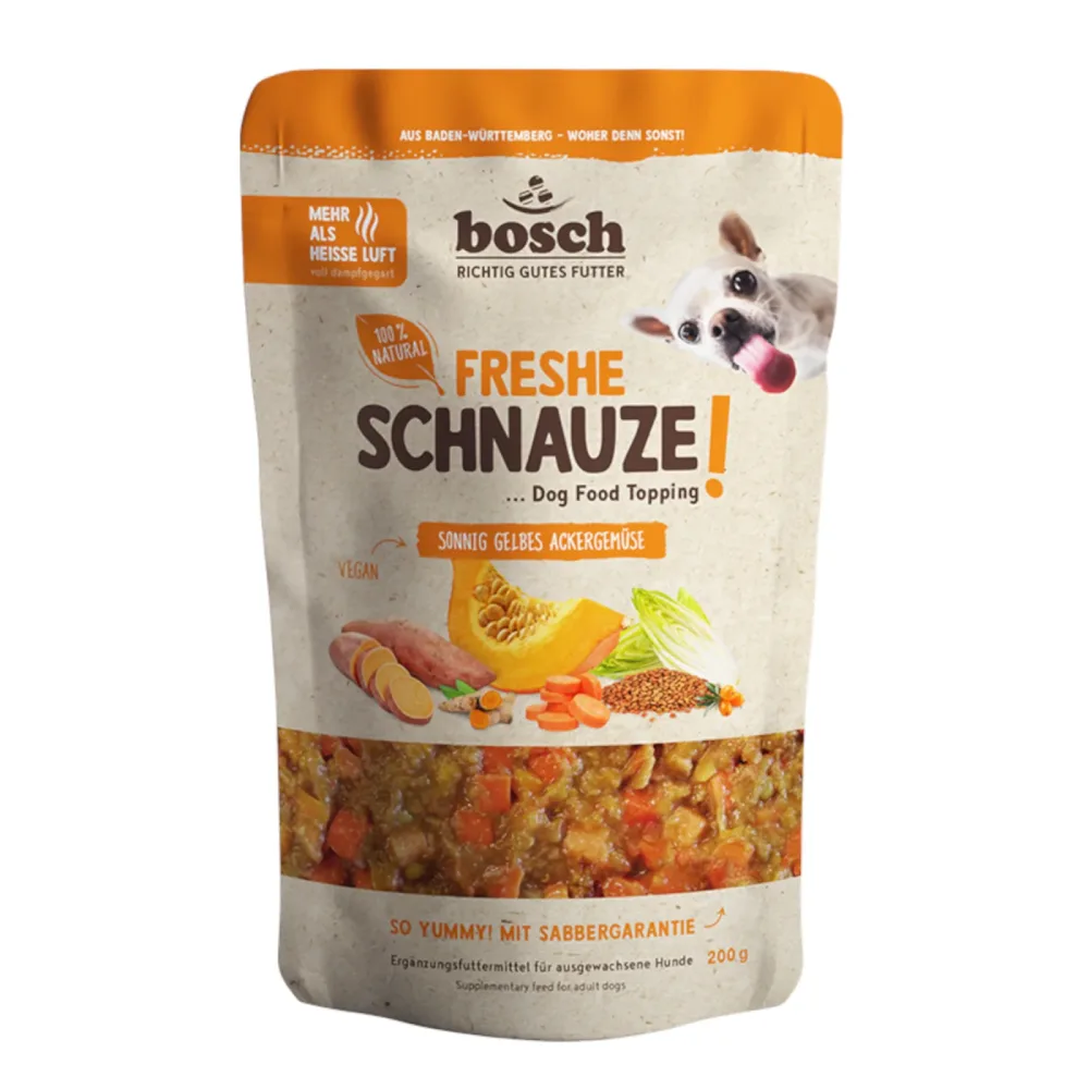 Freshe Schnauze Topping 200 g - Sonnig Gelbes Ackergemüse