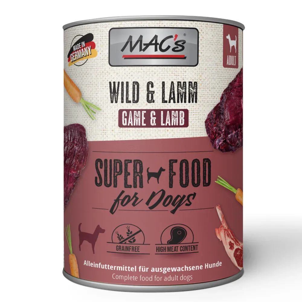 MAC's Adult 6 x 800 g - Wild & Lamm