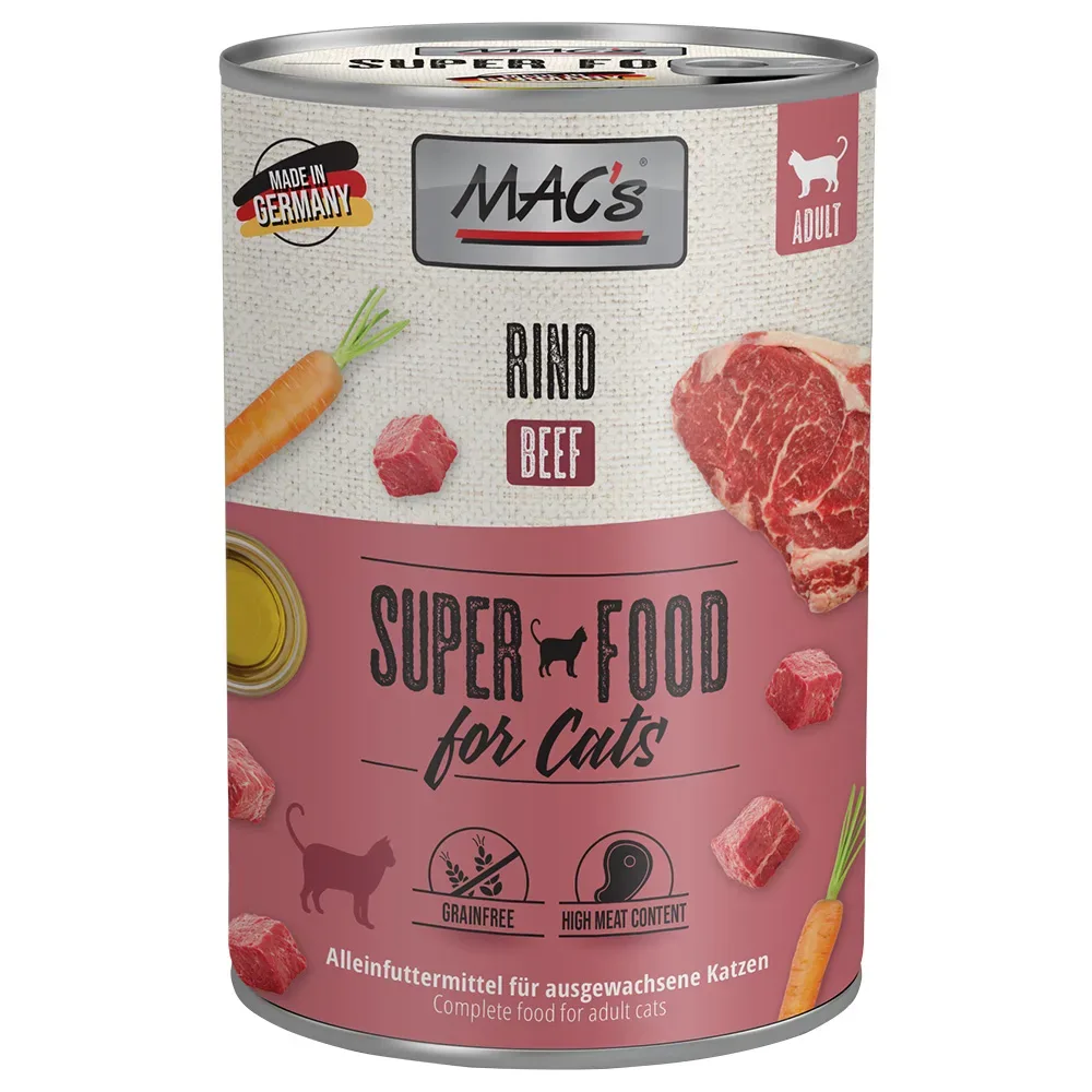 Sparpaket MAC´s Cat 12 x 400 g - Rind