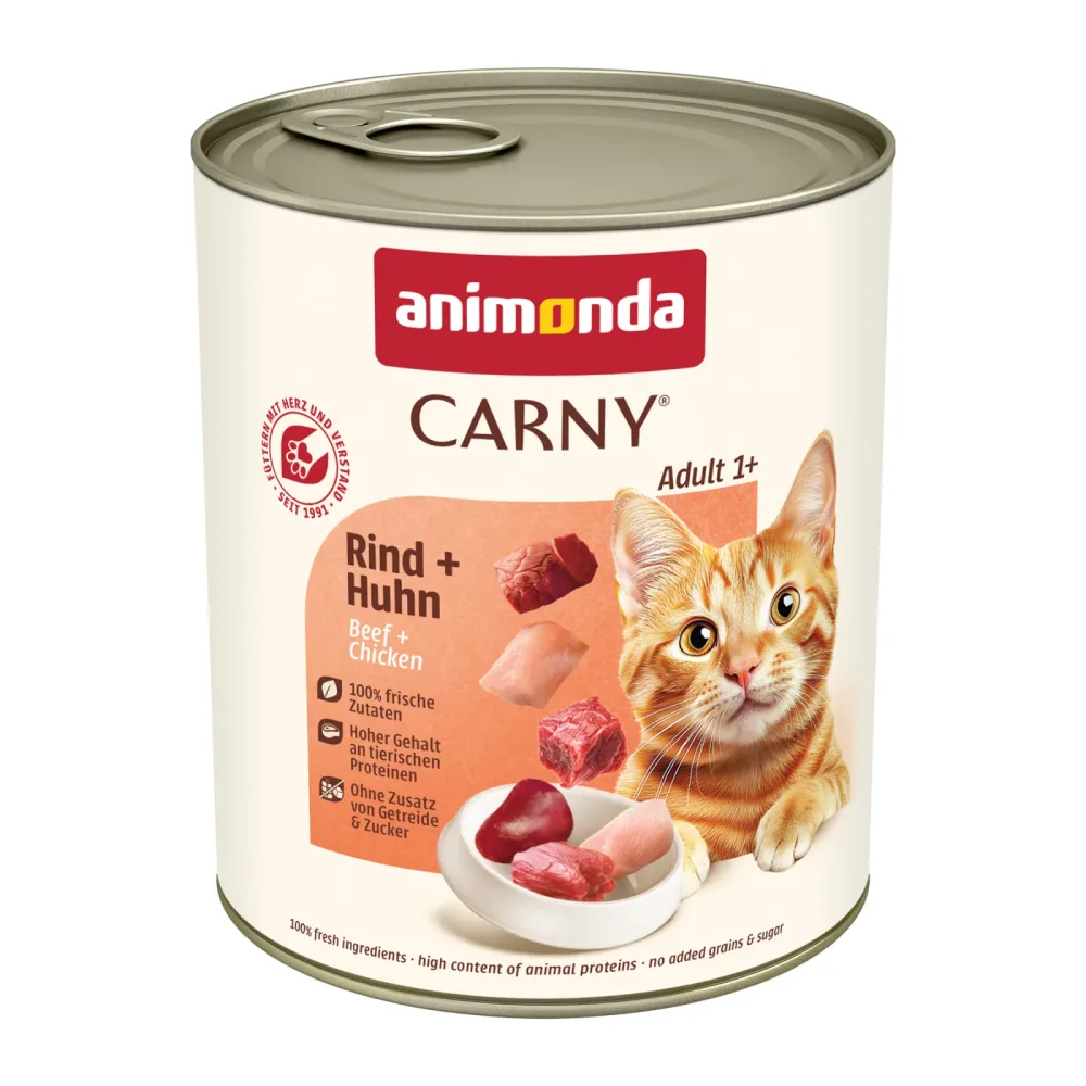 Sparpaket animonda Carny Adult 24 x 800 g - Rind & Huhn