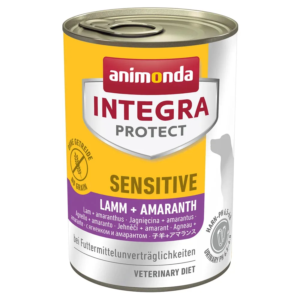 animonda Integra Protect Sensitive Dose - 6 x 400 g Lamm + Amaranth