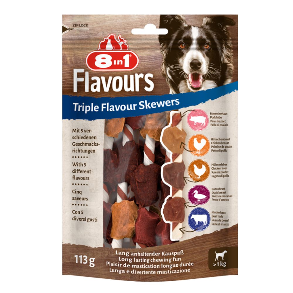 8in1 Triple Flavour Skewers 6 Stück