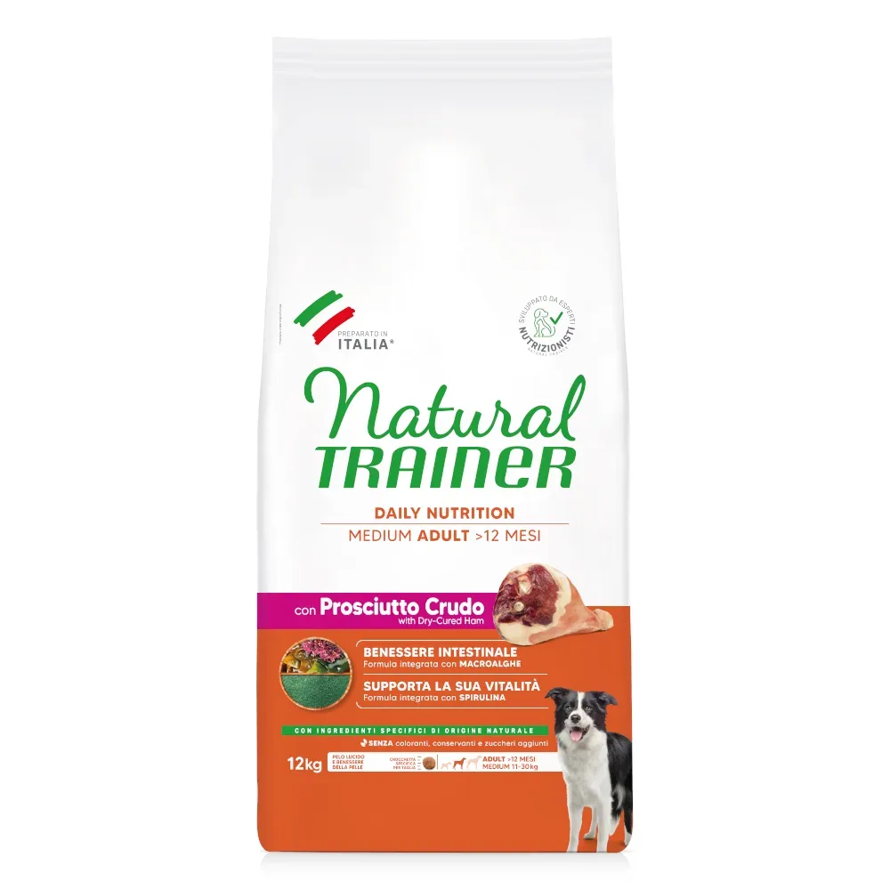 Sparpaket 2 x 12 kg Trainer Natural Medium & Maxi - Medium Rohschinken